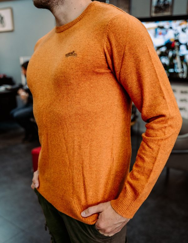 Suéter Royal Enfield Flatknit Crew Amarillo