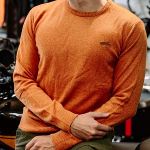Suéter Royal Enfield Flatknit Crew Amarillo