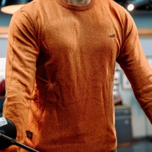 Suéter Royal Enfield Flatknit Crew Amarillo