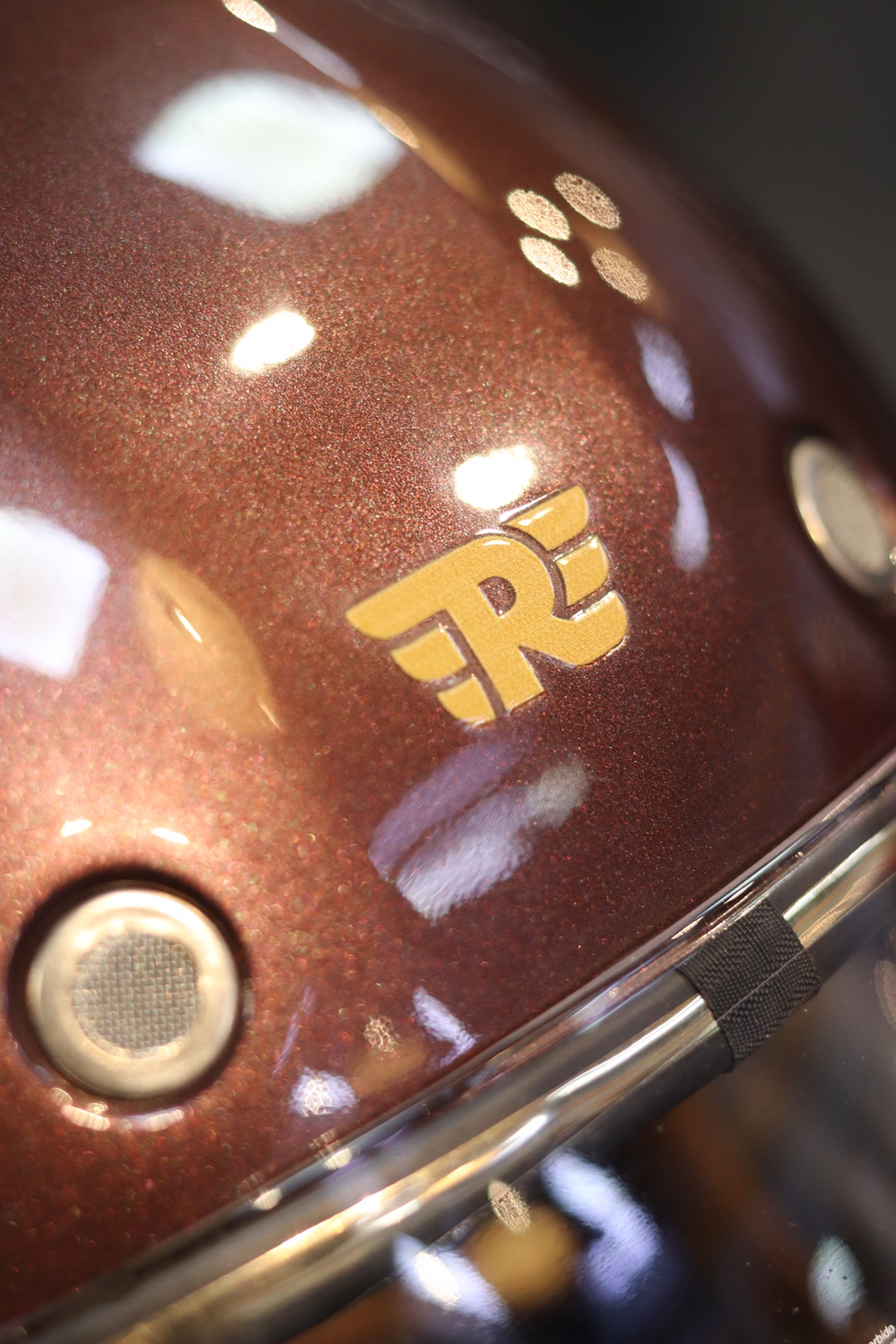 Casco RE RF-1 Marrón/Amarillo M58