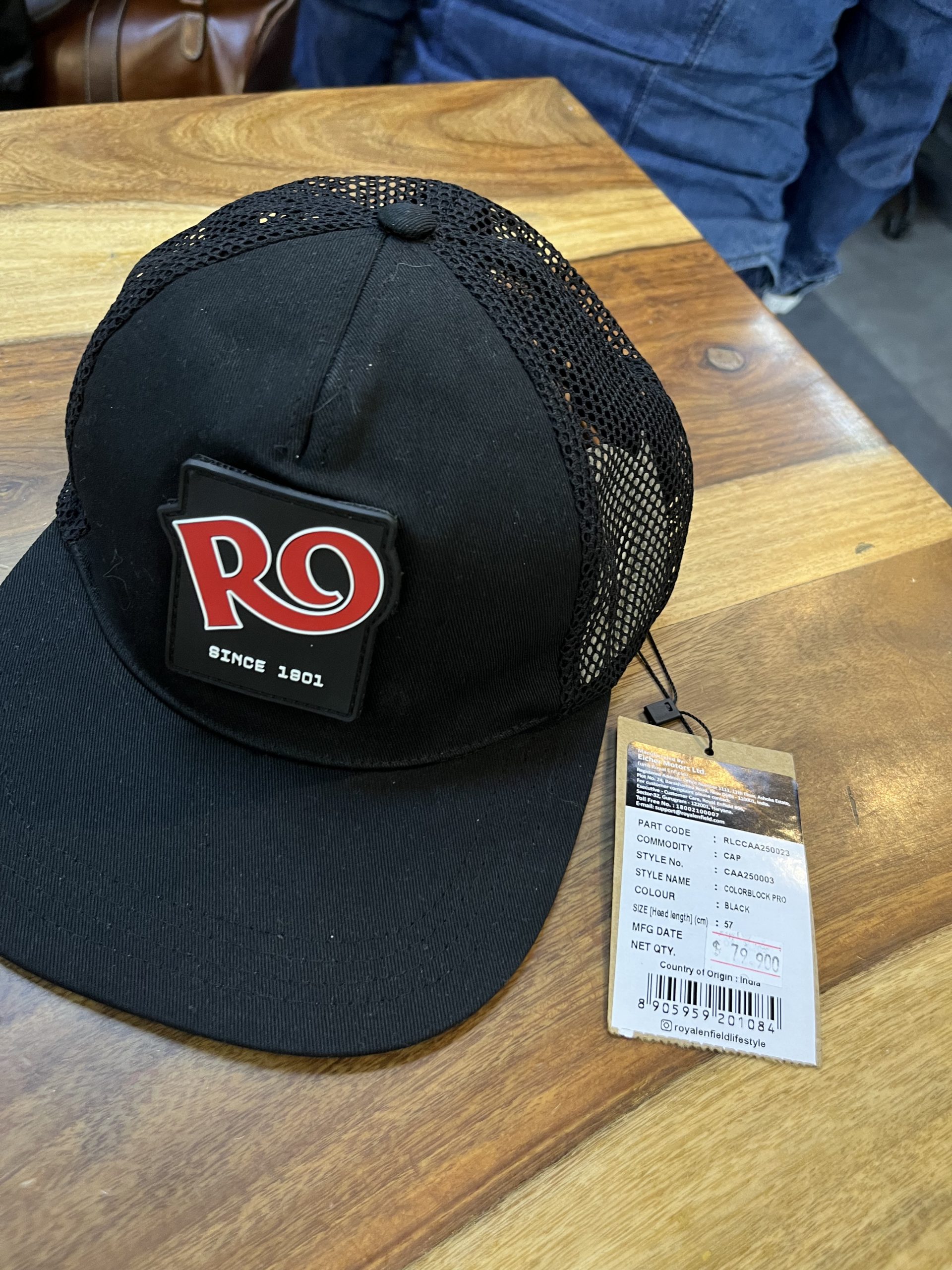 Gorra RE Flat Visor Negro O/S