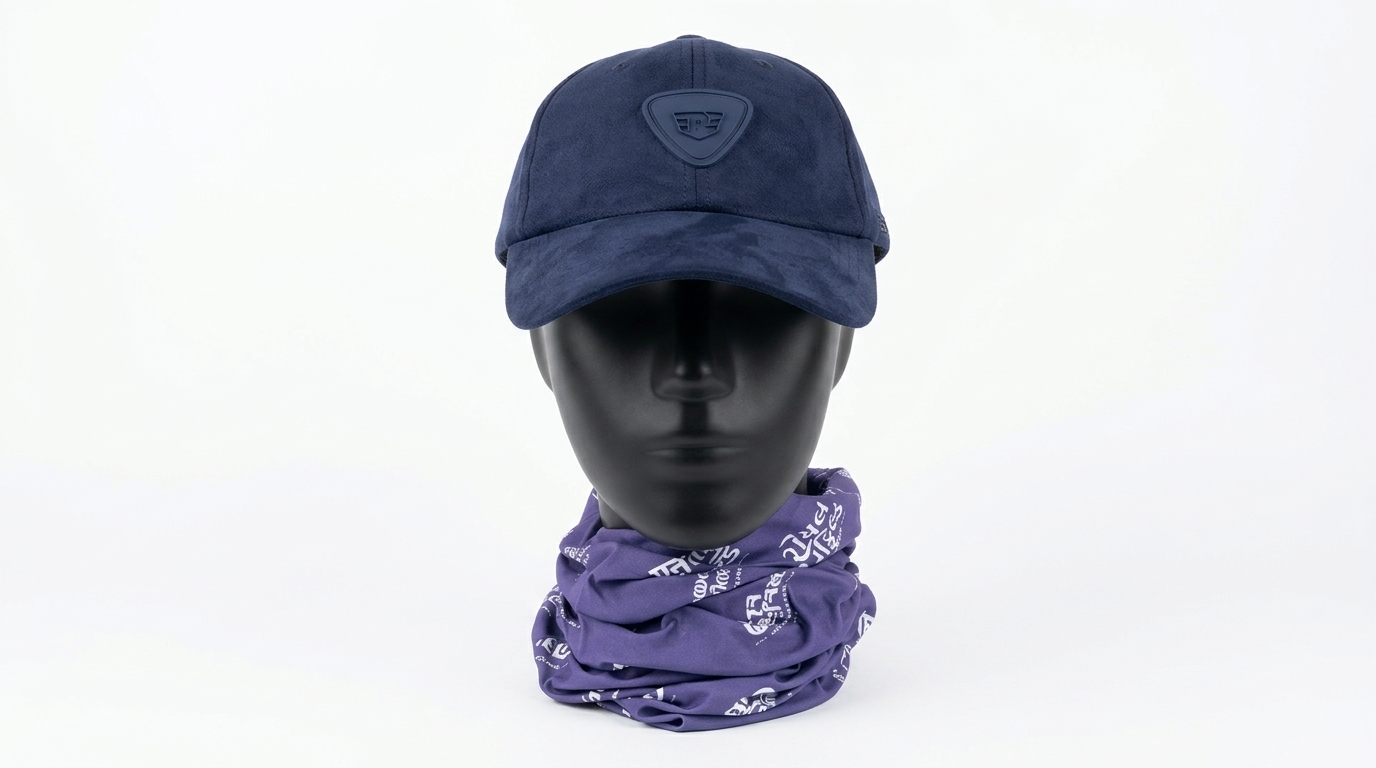 Gorra Royal Enfield Poly Suede Azul O/S