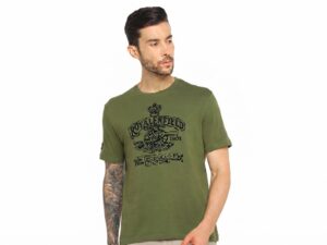 Camiseta Royal Enfield  CANON Crest CREWNECK  Oliva